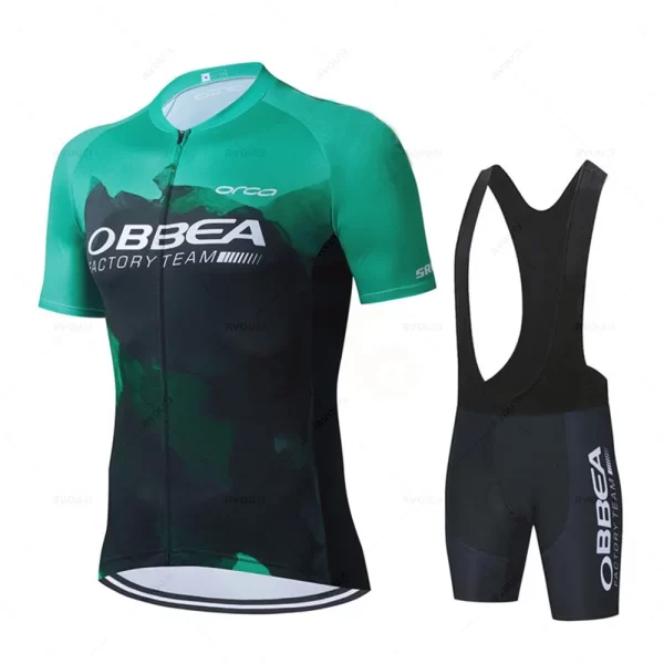 2025 Team Cycling Jersey Set Summer Ropa Ciclismo Men Hiru Short Sleeve Cycling Clothing Outdoor MTB Riding Bike Uniform Maillot 5