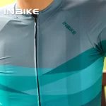 INBIKE Summer Men's Cycling Jersey Breathable Road Cycling Jersey Short Sleeve Mountain Bike Cycling Jersey with Three Pockets 4