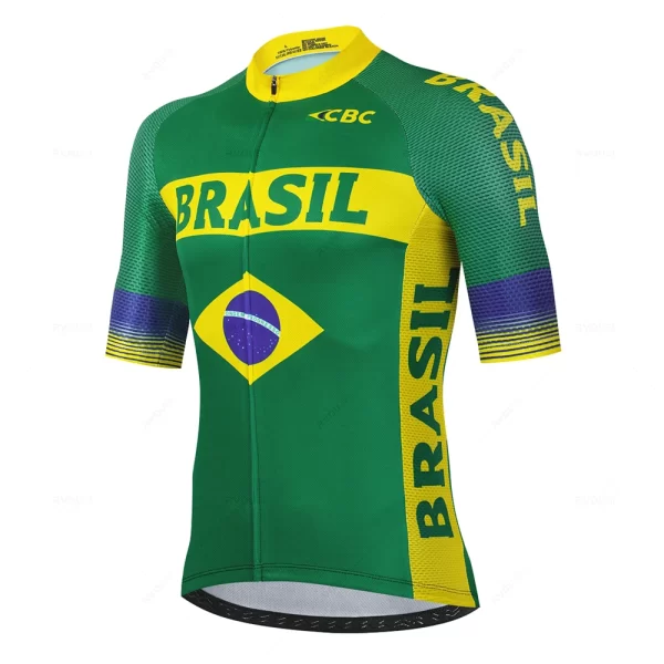 Brasil Team Summer Team Cycling Jersey Set Ciclismo Clothing MTB Bike Clothes Uniform Maillot Ropa Ciclismo Bicycle Suit Hombre 10