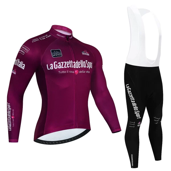 2023 Team Tour De Italia Giro Cycling Jersey Set Mens Clothing Suit Long Sleeve MTB Bike Road Pants Bicycle Bib Ropa Ciclismo 16