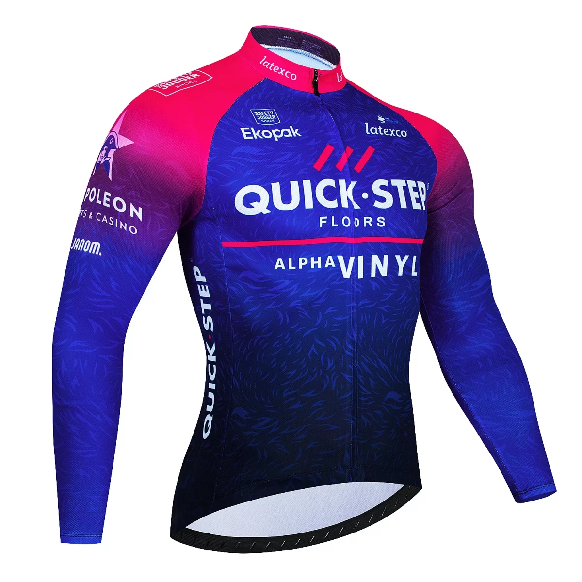 Quick Step 2024 Spring and Autumn Cycling Clothes Long sleeved Men's Mountain Bike Shirt Team Bike Wear Summer Outdoor Clothes Q 2