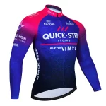 Quick Step 2024 Spring and Autumn Cycling Clothes Long sleeved Men's Mountain Bike Shirt Team Bike Wear Summer Outdoor Clothes Q 2