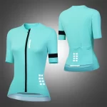 WOSAWE Cycling Jersey Summer Women Bicycle Short Sleeve Jersey Pro Team Breathable Cycling Shirt Female MTB Road Sweatshirt Tops 5
