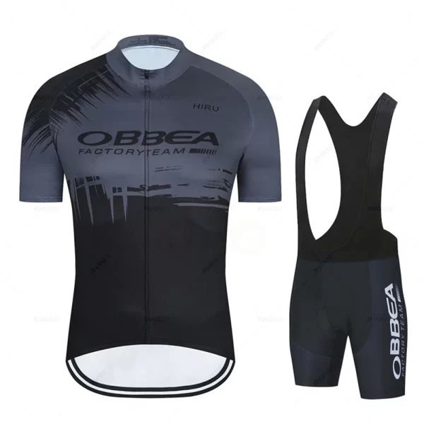 2025 Team Cycling Jersey Set Summer Ropa Ciclismo Men Hiru Short Sleeve Cycling Clothing Outdoor MTB Riding Bike Uniform Maillot 9