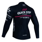Quick Step 2024 Spring and Autumn Cycling Clothes Long sleeved Men's Mountain Bike Shirt Team Bike Wear Summer Outdoor Clothes Q 6