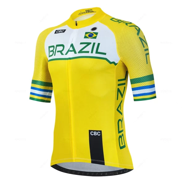 Brasil Team Summer Team Cycling Jersey Set Ciclismo Clothing MTB Bike Clothes Uniform Maillot Ropa Ciclismo Bicycle Suit Hombre 13