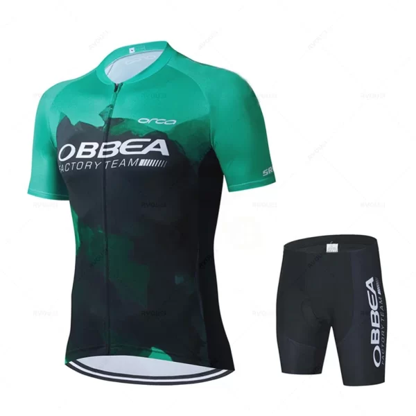 2025 Team Cycling Jersey Set Summer Ropa Ciclismo Men Hiru Short Sleeve Cycling Clothing Outdoor MTB Riding Bike Uniform Maillot 11