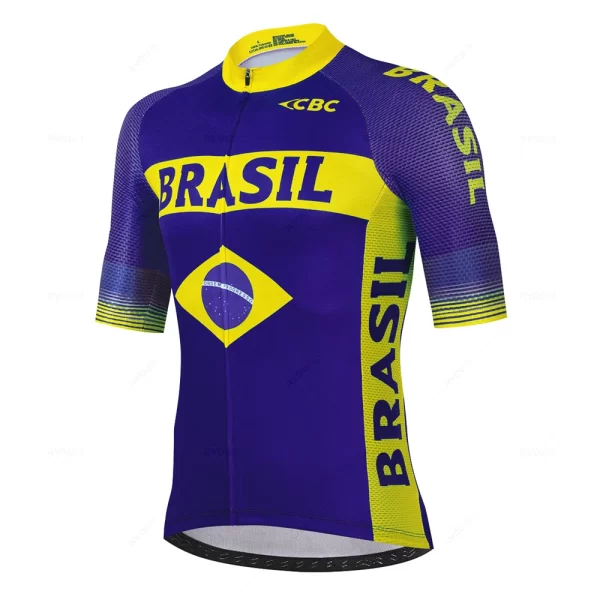 Brasil Team Summer Team Cycling Jersey Set Ciclismo Clothing MTB Bike Clothes Uniform Maillot Ropa Ciclismo Bicycle Suit Hombre 11