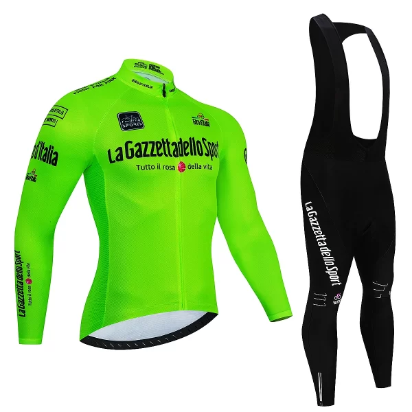 2023 Team Tour De Italia Giro Cycling Jersey Set Mens Clothing Suit Long Sleeve MTB Bike Road Pants Bicycle Bib Ropa Ciclismo 27