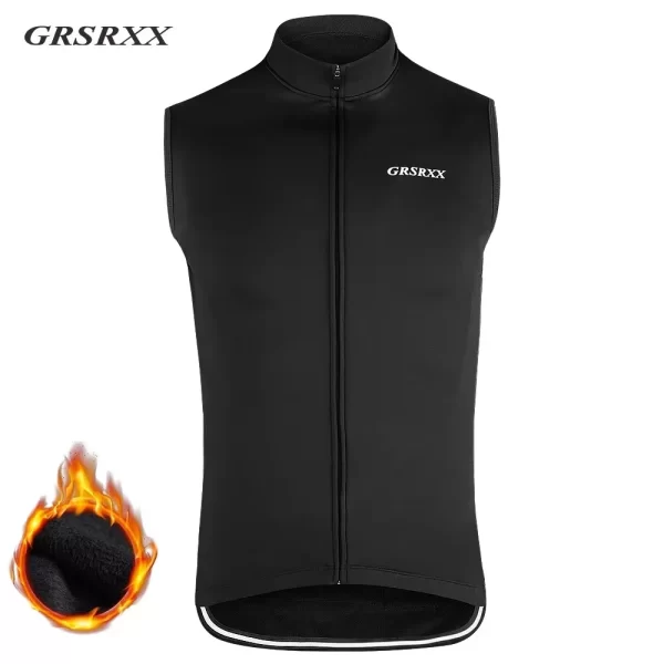 GRSRXX Thermal Winter Cycling Jacket MTB Bike Coat Bicycle Coat Sleeveless  Long Sleeve Clothing Cycling Jersey Ciclismo Unisex 11