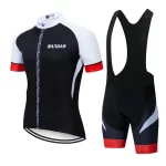 Men's Cycling Jersey Set Short Sleeve Bike Shirt + Pants Breathable Quick-Dry Bicycle Clothing Sportswear 4