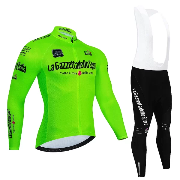 2023 Team Tour De Italia Giro Cycling Jersey Set Mens Clothing Suit Long Sleeve MTB Bike Road Pants Bicycle Bib Ropa Ciclismo 10