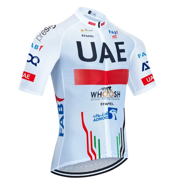 2025 White Cycling Jersey TEAM UAE Bike Vest Maillot Men Women Quick Dry Ropa Ciclismo Bicycle Jersey T-shirt 2