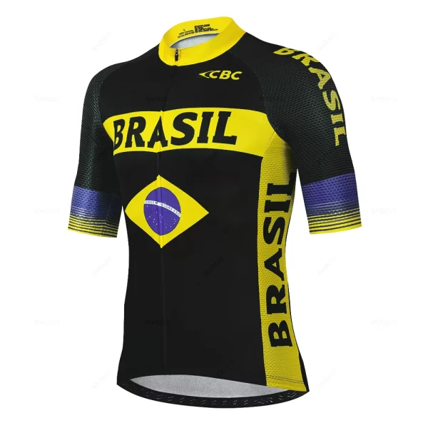 Brasil Team Summer Team Cycling Jersey Set Ciclismo Clothing MTB Bike Clothes Uniform Maillot Ropa Ciclismo Bicycle Suit Hombre 12