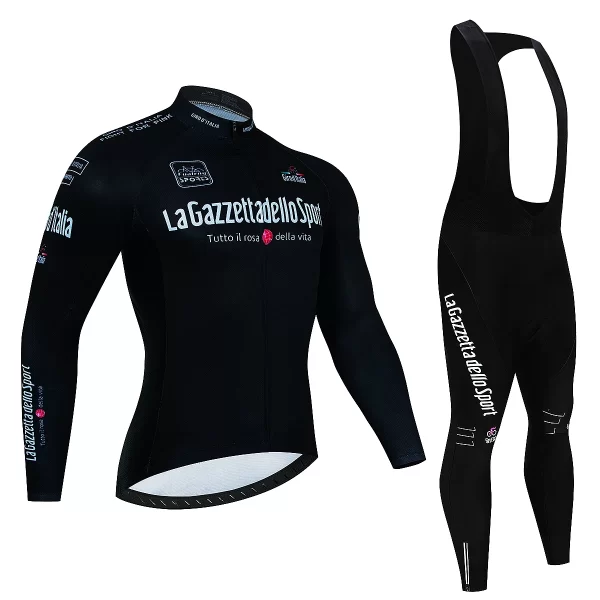 2023 Team Tour De Italia Giro Cycling Jersey Set Mens Clothing Suit Long Sleeve MTB Bike Road Pants Bicycle Bib Ropa Ciclismo 19