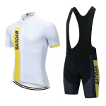 Men's Cycling Jersey Set Short Sleeve Bike Shirt + Pants Breathable Quick-Dry Bicycle Clothing Sportswear 1