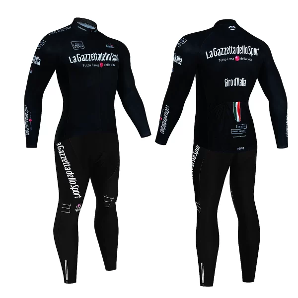 2023 Team Tour De Italia Giro Cycling Jersey Set Mens Clothing Suit Long Sleeve MTB Bike Road Pants Bicycle Bib Ropa Ciclismo 1