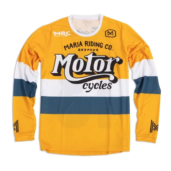 23 Maria off-road Racing Team Motocross Jersey Long Sleeve Downhill MTB Ciclismo Motorcycle Cycling Clothing BMX T-Shirt Bicycle 2