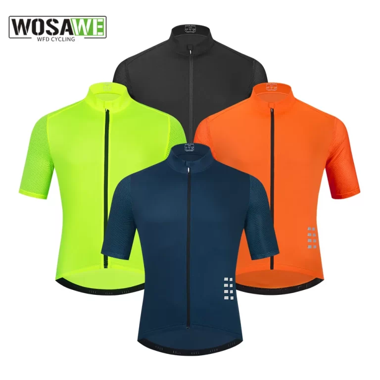 WOSAWE Summer High Quality New Team Men Cycling Jersey Clothing Short Sleeve Breathable Quick Dry Cycley Jersey 1