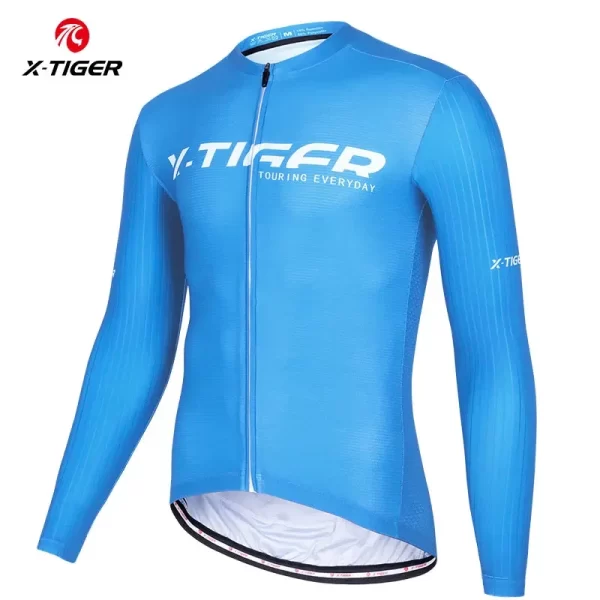X-Tiger Cycling Jersey Breathable Quick Dry Long Sleeve Top Road Mountain Bike Shirt  Motocross Jersey Racing Jersey 8