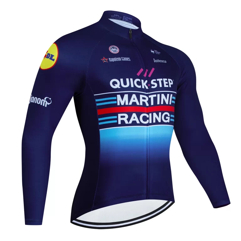 2024 QUICK STEP Team Autumn Cycling Jersey Men Long Sleeves Peo Cycling Clothing MTB Maillot Ropa Ciclismo Bike Sports Uniform 1