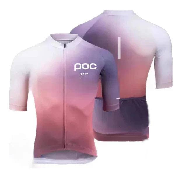 2025 New HPIT POC Cycling Jersey Colour Cycling Racing Tops Short Sleeve Bike Jersey Road Cycling Shirts Summer Bicycle Jerseys 2