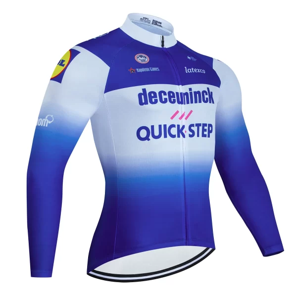 2024 QUICK STEP Team Autumn Cycling Jersey Men Long Sleeves Peo Cycling Clothing MTB Maillot Ropa Ciclismo Bike Sports Uniform 8
