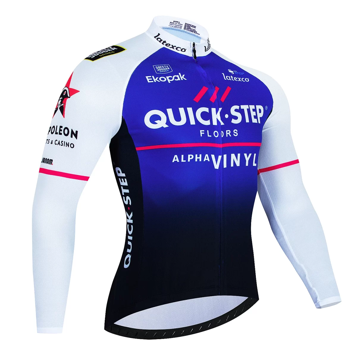 Quick Step 2024 Spring and Autumn Cycling Clothes Long sleeved Men's Mountain Bike Shirt Team Bike Wear Summer Outdoor Clothes Q 4