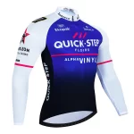 Quick Step 2024 Spring and Autumn Cycling Clothes Long sleeved Men's Mountain Bike Shirt Team Bike Wear Summer Outdoor Clothes Q 4