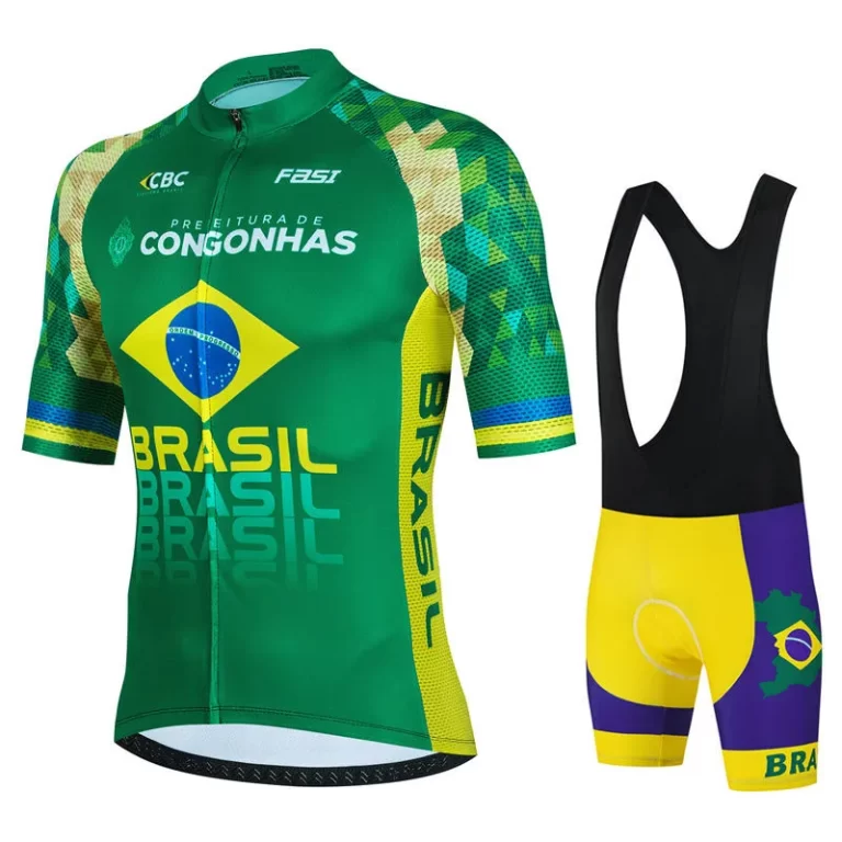 Brasil Team Summer Team Cycling Jersey Set Ciclismo Clothing MTB Bike Clothes Uniform Maillot Ropa Ciclismo Bicycle Suit Hombre 1