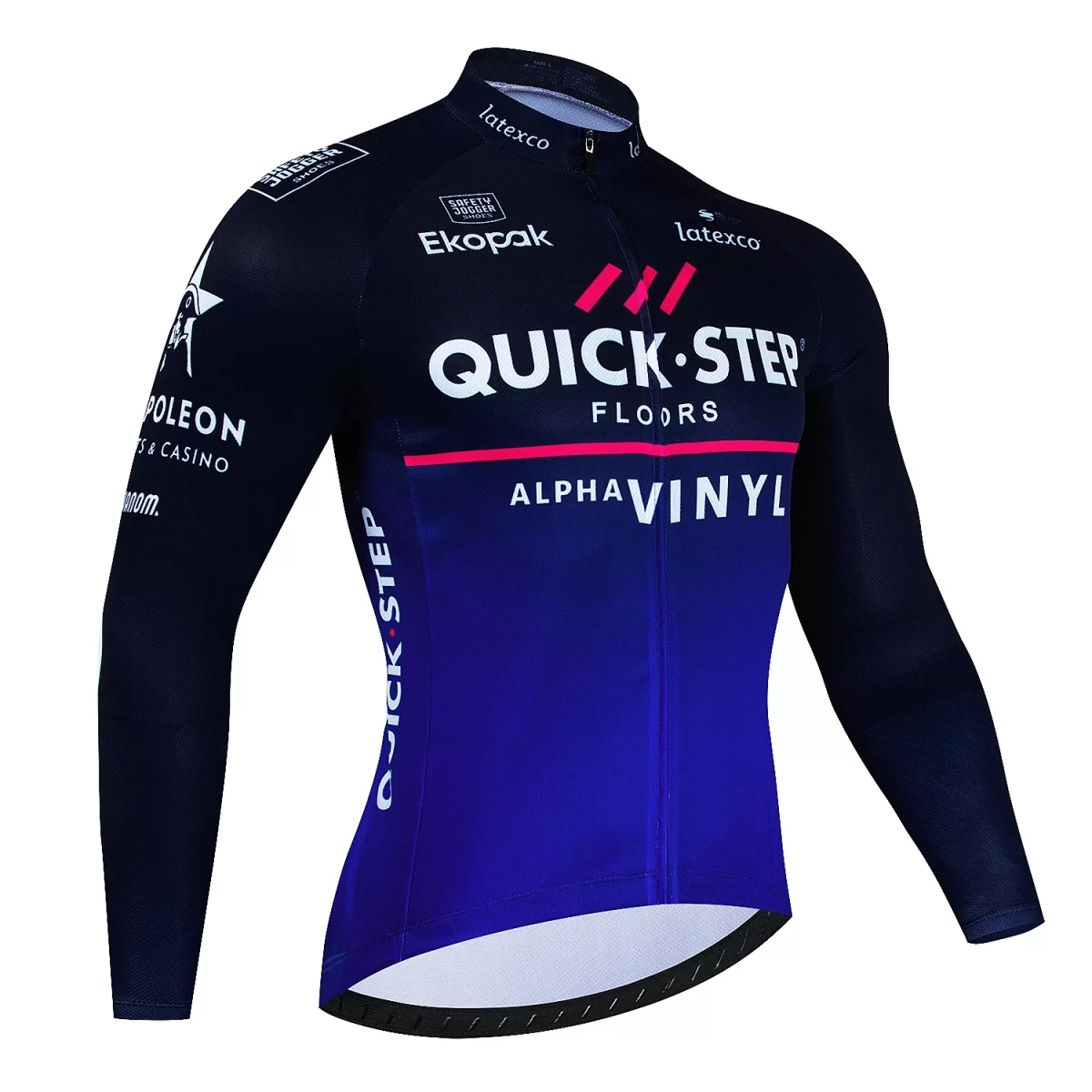 Quick Step 2024 Spring and Autumn Cycling Clothes Long sleeved Men's Mountain Bike Shirt Team Bike Wear Summer Outdoor Clothes Q 3