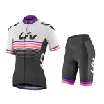 LIV Women 2025 Bicycle Clothing Triathlon Short Sleeve Cycling Jersey Sets Maillot Ropa Ciclismo MTB Clothing Cycling Jerseys 6