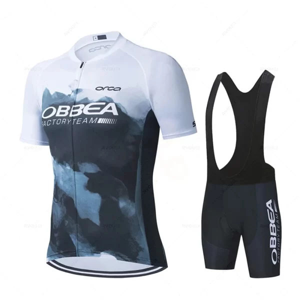 2025 Team Cycling Jersey Set Summer Ropa Ciclismo Men Hiru Short Sleeve Cycling Clothing Outdoor MTB Riding Bike Uniform Maillot 4