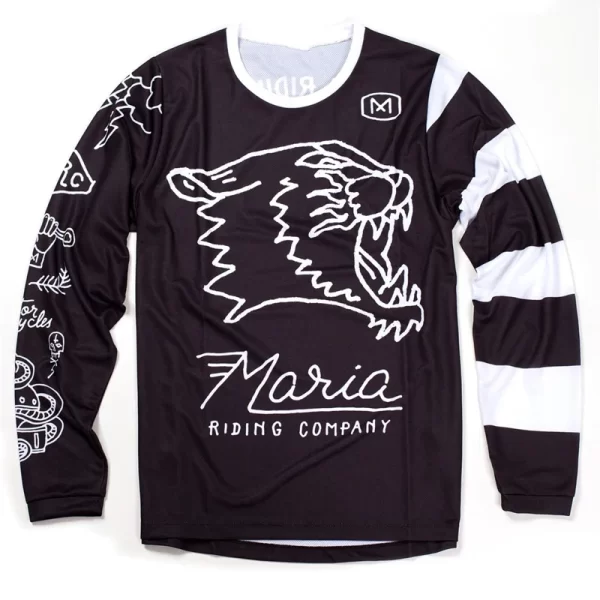 23 Maria off-road Racing Team Motocross Jersey Long Sleeve Downhill MTB Ciclismo Motorcycle Cycling Clothing BMX T-Shirt Bicycle 6