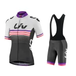 LIV Women 2025 Bicycle Clothing Triathlon Short Sleeve Cycling Jersey Sets Maillot Ropa Ciclismo MTB Clothing Cycling Jerseys 4