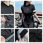 WOSAWE Women Cycling Jersey Short Sleeve Summer Bicycle Jersey Road Bike Cycling Clothing Breathable Pro MTB Maillot Shirts 3