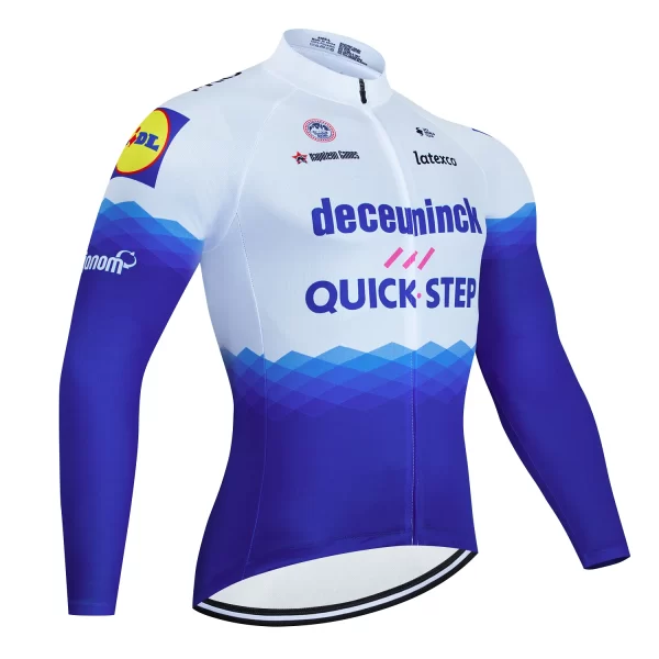 2024 QUICK STEP Team Autumn Cycling Jersey Men Long Sleeves Peo Cycling Clothing MTB Maillot Ropa Ciclismo Bike Sports Uniform 7