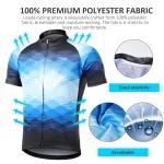 Men Short Sleeve Cycling Jersey MTB Maillot Bike Shirt Breathable Mountain Pro Team Bicycle Sports Clothing 2