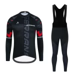 2024 New Thermal Fleece Cycling Jersey Set Winter Long Sleeve MTB Racing Bike Jersey Suit For Men Bib Pants Set Cycling Clothing 6