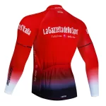 Tour De Italy D'ITALIA Red Cycling Jersey Premium Anti-UV Long Sleeve Sweatshirt Cycling Suit Autumn Quick-Dry Racing Uniform 2