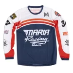 23 Maria off-road Racing Team Motocross Jersey Long Sleeve Downhill MTB Ciclismo Motorcycle Cycling Clothing BMX T-Shirt Bicycle 1