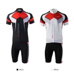Men Breathable Quick Dry Comfortable Short Sleeve Jersey and Padded Shorts Cycle Clothing Set Riding Sportswear 2