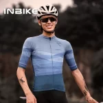 INBIKE Summer Men's Cycling Jersey Breathable Road Cycling Jersey Short Sleeve Mountain Bike Cycling Jersey with Three Pockets 1