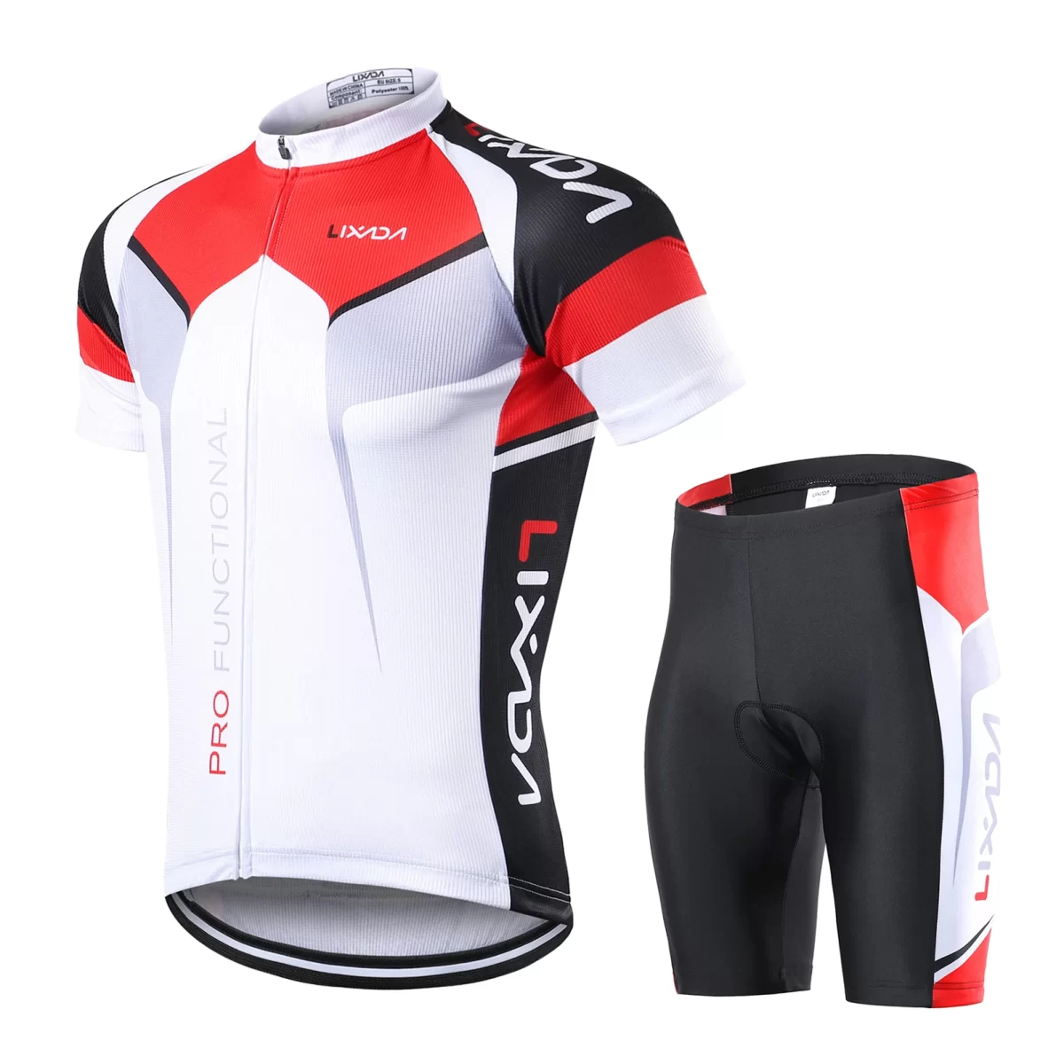 Men Breathable Quick Dry Comfortable Short Sleeve Jersey and Padded Shorts Cycle Clothing Set Riding Sportswear 4