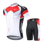 Men Breathable Quick Dry Comfortable Short Sleeve Jersey and Padded Shorts Cycle Clothing Set Riding Sportswear 4