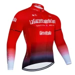 Tour De Italy D'ITALIA Red Cycling Jersey Premium Anti-UV Long Sleeve Sweatshirt Cycling Suit Autumn Quick-Dry Racing Uniform 1