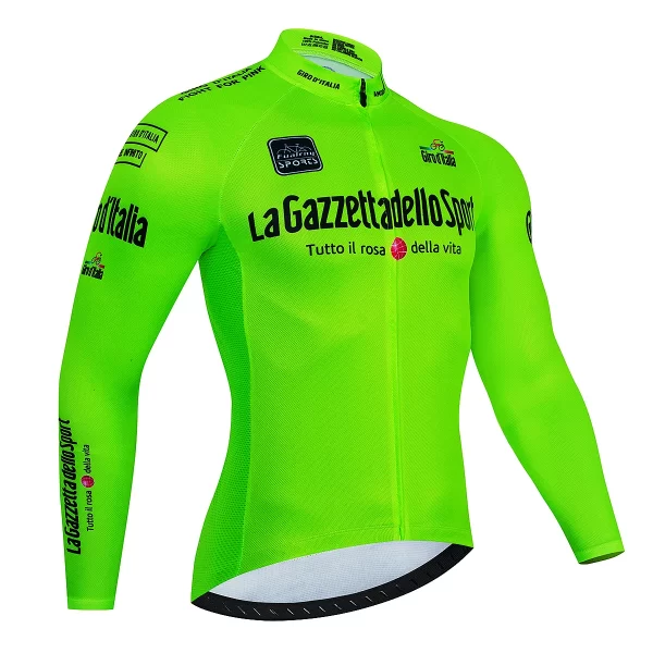 2023 Tour De Italy D'ITALIA Cycling Jersey Premium Anti-UV Long Sleeve Sweatshirt Cycling Suit Autumn Quick-Dry Racing Uniform 2