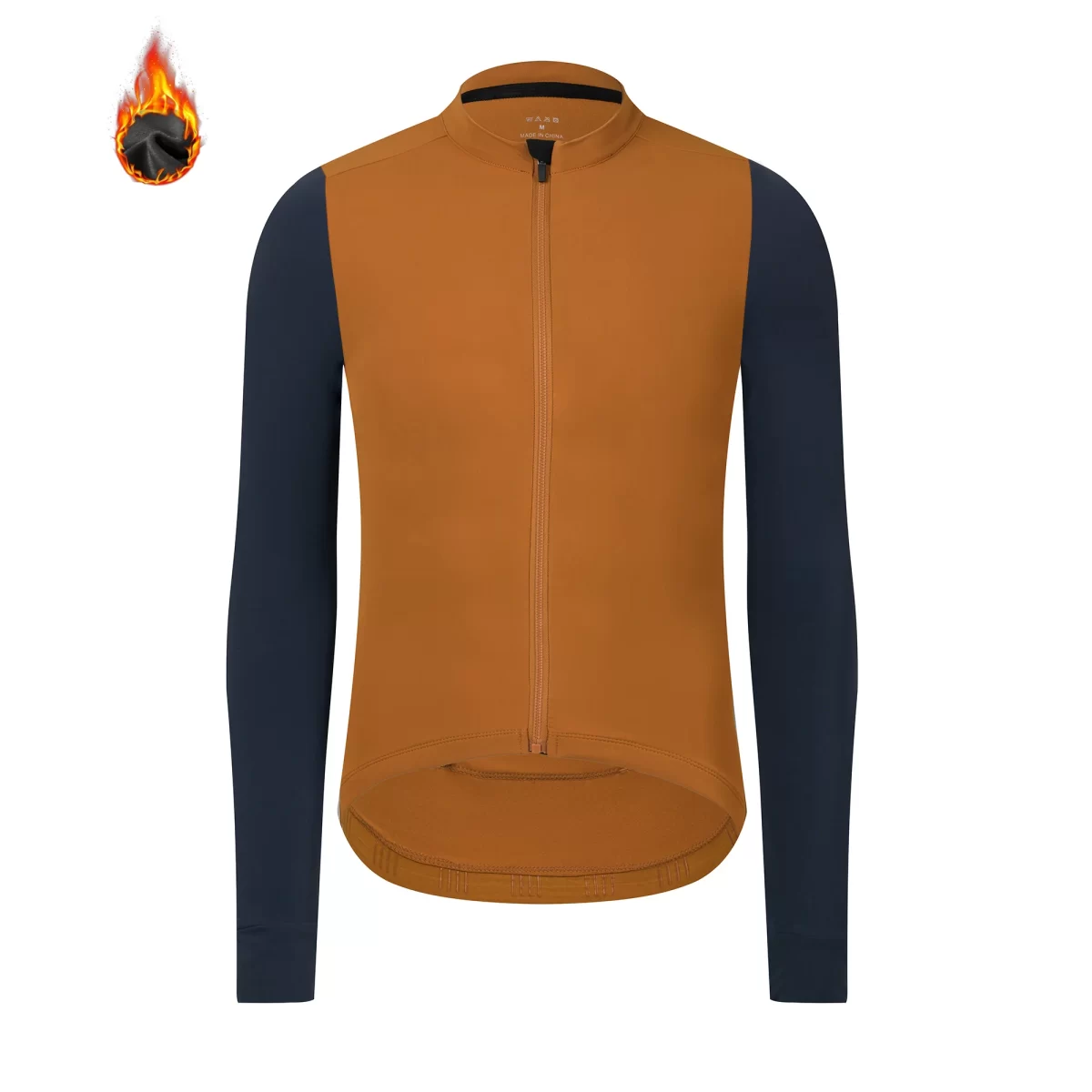 Rsantce 2024 Winter Thermal Fleece Cycling Jersey Top MTB Bike Outdoor Men's Bicycle Clothing Long Sleeve Shirt Uniform 1