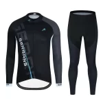 2024 New Thermal Fleece Cycling Jersey Set Winter Long Sleeve MTB Racing Bike Jersey Suit For Men Bib Pants Set Cycling Clothing 5