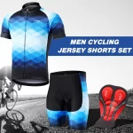 Men Short Sleeve Cycling Jersey MTB Maillot Bike Shirt Breathable Mountain Pro Team Bicycle Sports Clothing 1